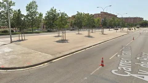 Lugar del atropello en Terrassa Lugar del atropello en Terrassa