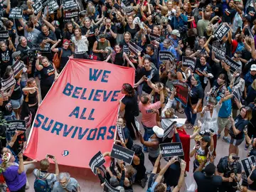 Manifestación contra Kavanaugh en EEUU Manifestación contra Kavanaugh en EEUU