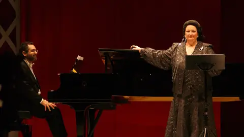Montserrat Caballé durante una actuación Montserrat Caballé durante una actuación