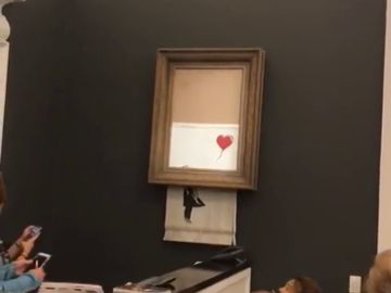 El cuadro de Banksy autodestruyéndose
