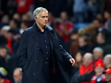 Mourinho, en un partido del Manchester United Mourinho, en un partido del Manchester United