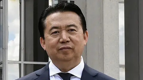 El presidente de Interpol, Meng Hongwei El presidente de Interpol, Meng Hongwei