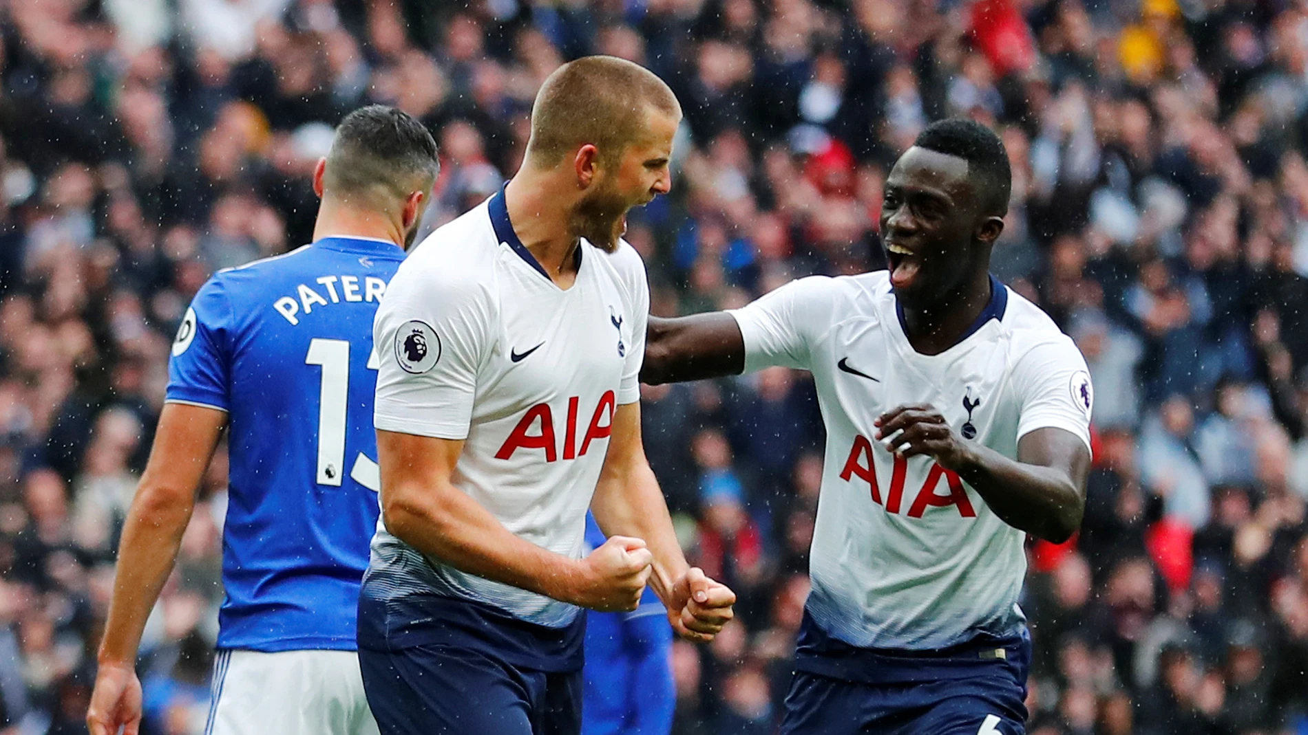 Eric Dier celebra su gol ante el Cardiff Eric Dier celebra su gol ante el Cardiff