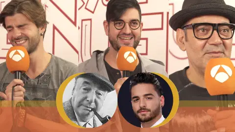 Jordi Coll, Manu Sáchez y José Corbacho se someten al test de Maluma y Neruda: ¿De quién es la frase? Jordi Coll, Manu Sáchez y José Corbacho se someten al test de Maluma y Neruda: ¿De quién es la frase?