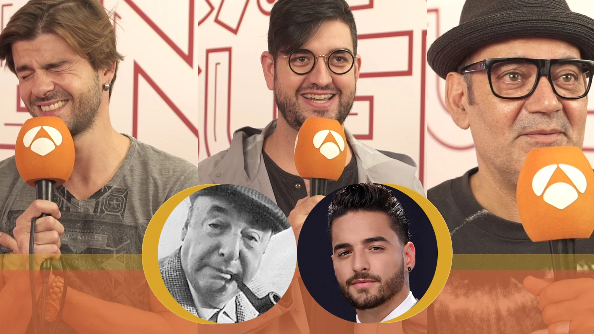 Jordi Coll, Manu Sáchez y José Corbacho se someten al test de Maluma y Neruda: ¿De quién es la frase?