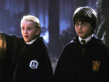 Tom Felton y Daniel Radcliffe en 'Harry Potter'