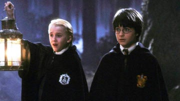 Tom Felton y Daniel Radcliffe en 'Harry Potter'
