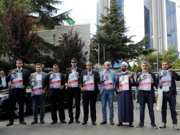 Manifestación para pedir la libertad del periodista Jamal Khashoggi