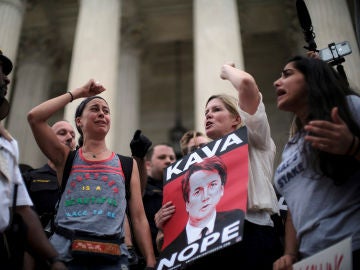 Manifestación por el nombramiento de Brett Kavanaugh