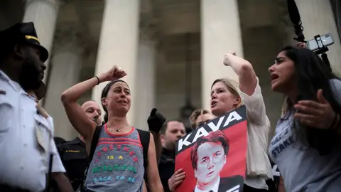 Manifestación por el nombramiento de Brett Kavanaugh Manifestación por el nombramiento de Brett Kavanaugh
