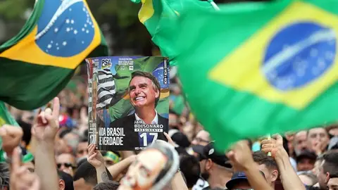 Manifestación a favor del ultraderechista Bolsonaro Manifestación a favor del ultraderechista Bolsonaro