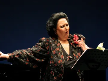 En la imagen, la soprano Monserrat Caballé En la imagen, la soprano Monserrat Caballé