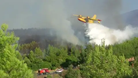Cientos de evacuados y al menos 18 heridos en un incendio de Sintra (Lisboa) Cientos de evacuados y al menos 18 heridos en un incendio de Sintra (Lisboa)