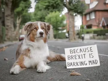 Centenares de perros y sus dueños se manifiestan en Londres para pedir otro referéndum del 'brexit' Centenares de perros y sus dueños se manifiestan en Londres para pedir otro referéndum del 'brexit'
