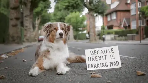 Centenares de perros y sus dueños se manifiestan en Londres para pedir otro referéndum del 'brexit' Centenares de perros y sus dueños se manifiestan en Londres para pedir otro referéndum del 'brexit'