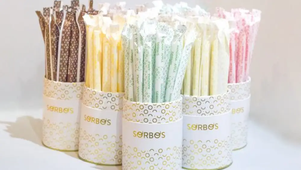 Pajitas comestibles de Sorbos