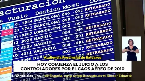 Comienza el juicio a los controladores de Baleares por el caos aéreo de 2010 Comienza el juicio a los controladores de Baleares por el caos aéreo de 2010