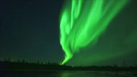 Las auroras boreales que cambian de forma y color en Finlandia Las auroras boreales que cambian de forma y color en Finlandia