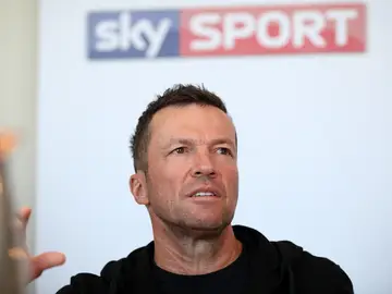 Lothar Matthäus en una rueda de prensa Lothar Matthäus en una rueda de prensa