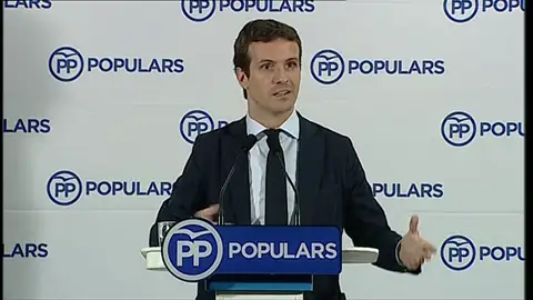 Casado: "Queremos liderar el centro-derecha en España" Casado: "Queremos liderar el centro-derecha en España"