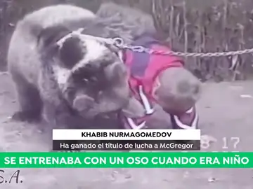 Khabib Nurmagomedov, el campeón ruso que entrenaba con osos cuando era niño Khabib Nurmagomedov, el campeón ruso que entrenaba con osos cuando era niño