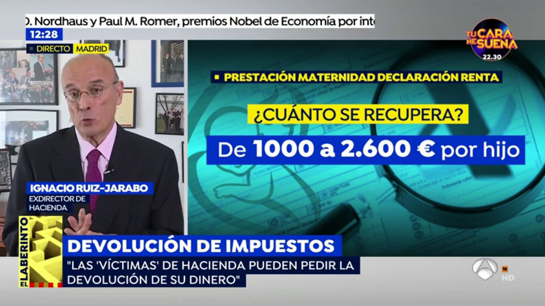 Ignacio Ruiz-Jarabo, exdirector de Hacienda, explica los pasos para solicitar la devoluci&oacute;n del IRPF de la prestaci&oacute;n de maternidad