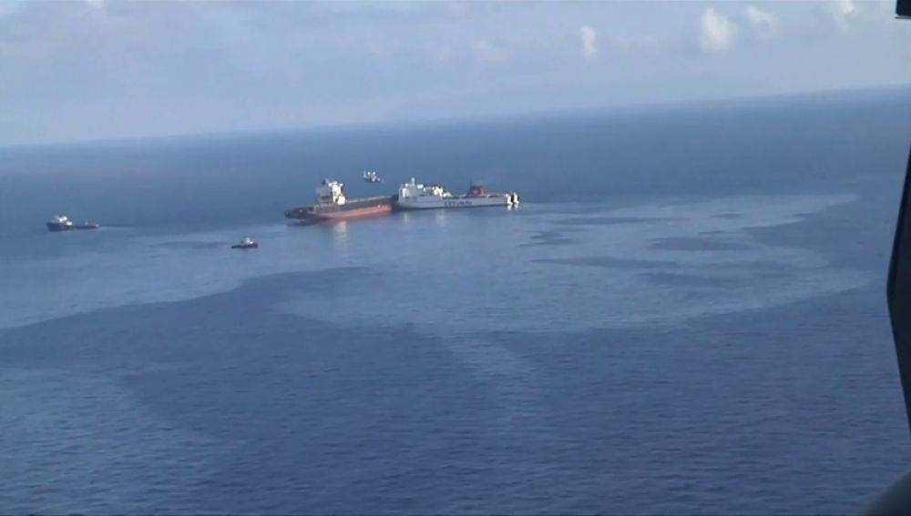 Derrame de combustible frente a las costas de Córcega por una colisión entre dos barcos mercantes