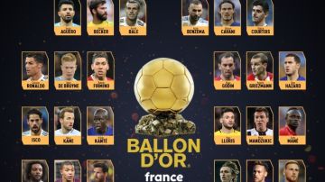 Los 30 jugadores nominados al Balón de Oro
