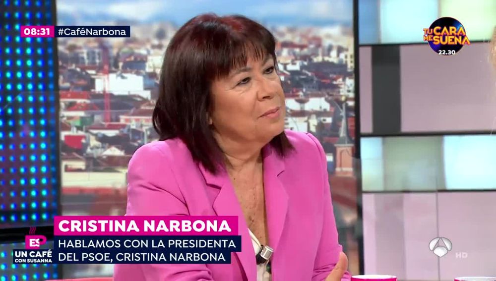 Cristina Narbona, presidenta del PSOE
