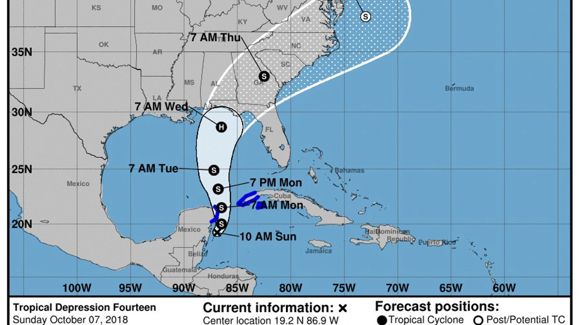Huracán Michael en su camino a Florida Huracán Michael en su camino a Florida