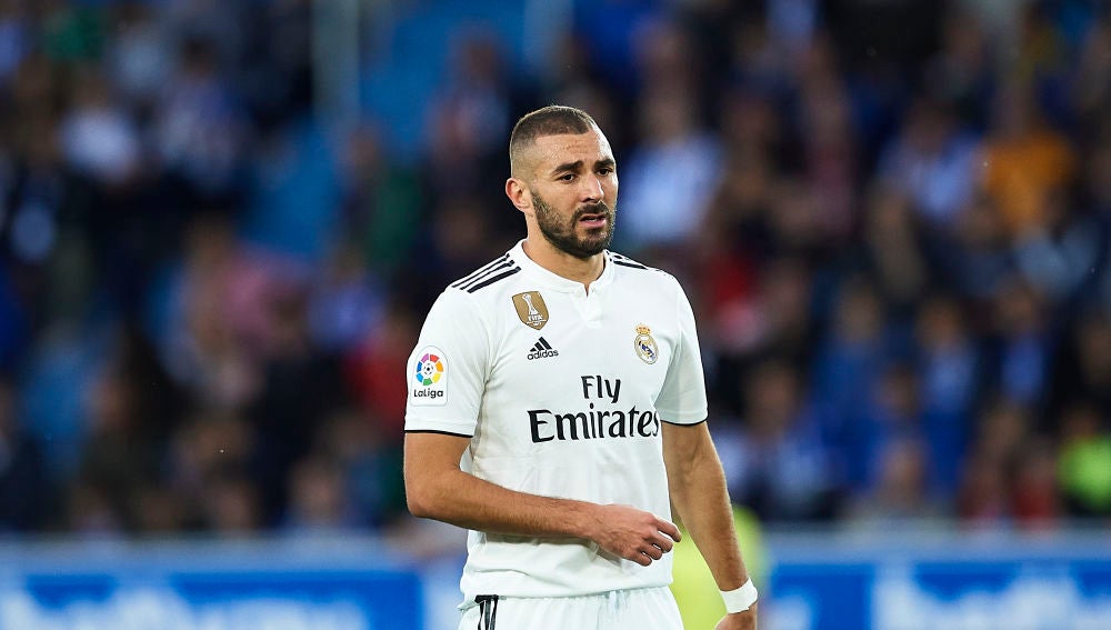 Karim Benzema, en el partido ante el Alavés