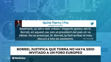Borrell no invita a Torra al foro UpM para evitar que 