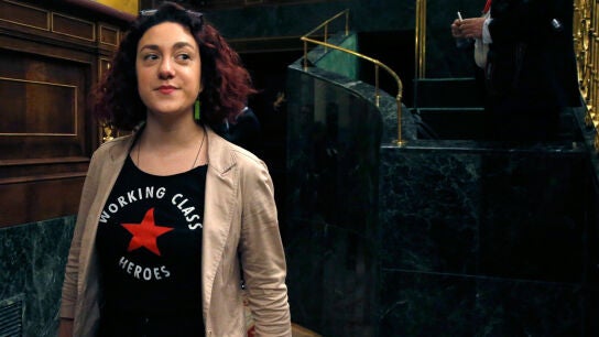 La portavoz de Unidos Podemos en la comisi&oacute;n del Pacto de Toledo, A&iacute;na Vidal