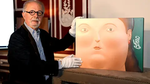 Fernando Botero en la presentación de su nueva obra Fernando Botero en la presentación de su nueva obra