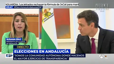 Díaz: "Si el PP tiene que recurrir a hablar de los ERE es porque no ha encontrado nada desde que estoy al frente" Díaz: "Si el PP tiene que recurrir a hablar de los ERE es porque no ha encontrado nada desde que estoy al frente"