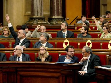 Quim Torra en el Parlament de Cataluña