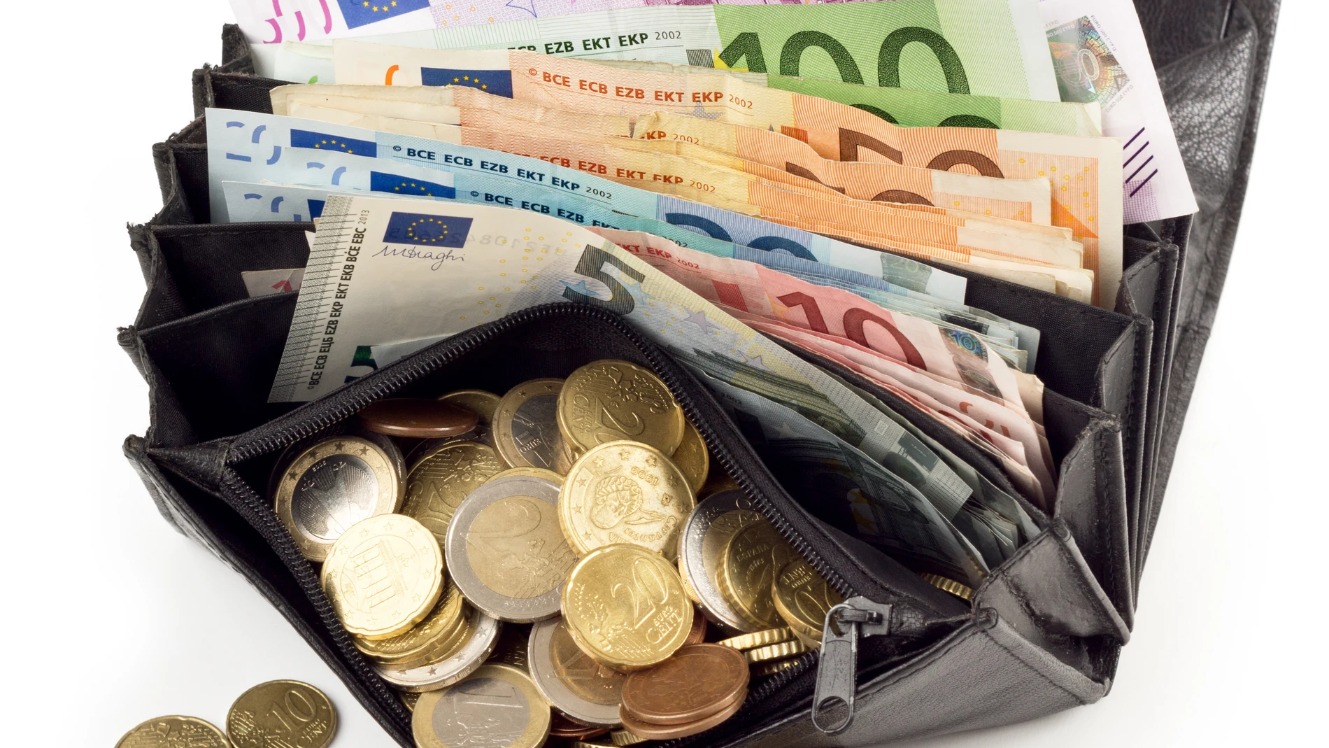 Cartera con mucho dinero Cartera con mucho dinero