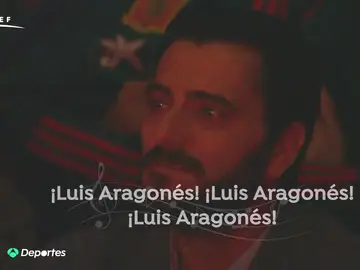 Dani Güiza, emocionado durante el homenaje a Luis Aragonés Dani Güiza, emocionado durante el homenaje a Luis Aragonés