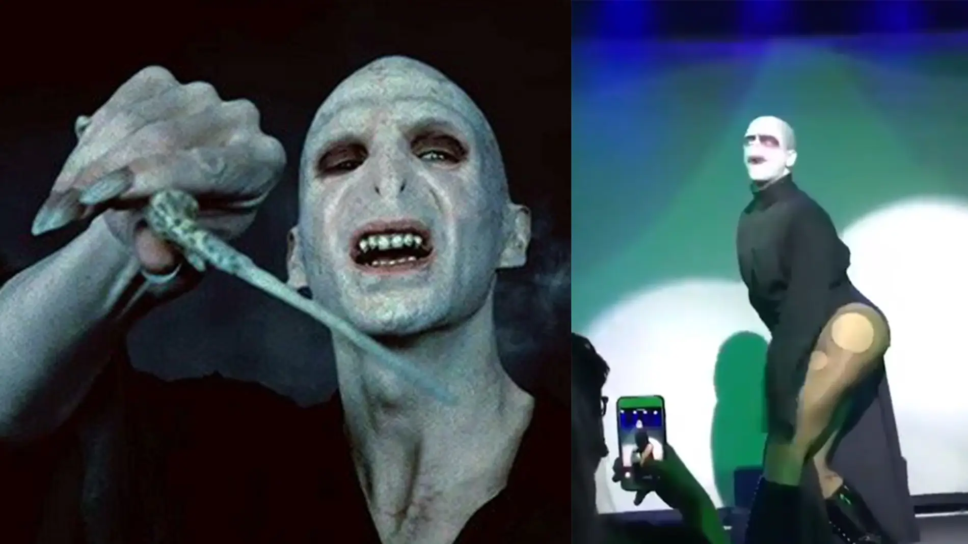 Lady Voldemort en plena actuación