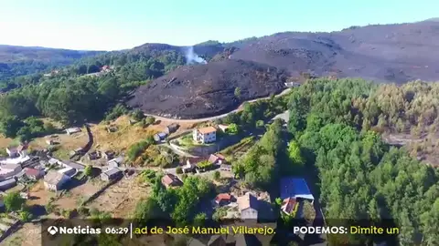 Incendio en Mondariz Incendio en Mondariz