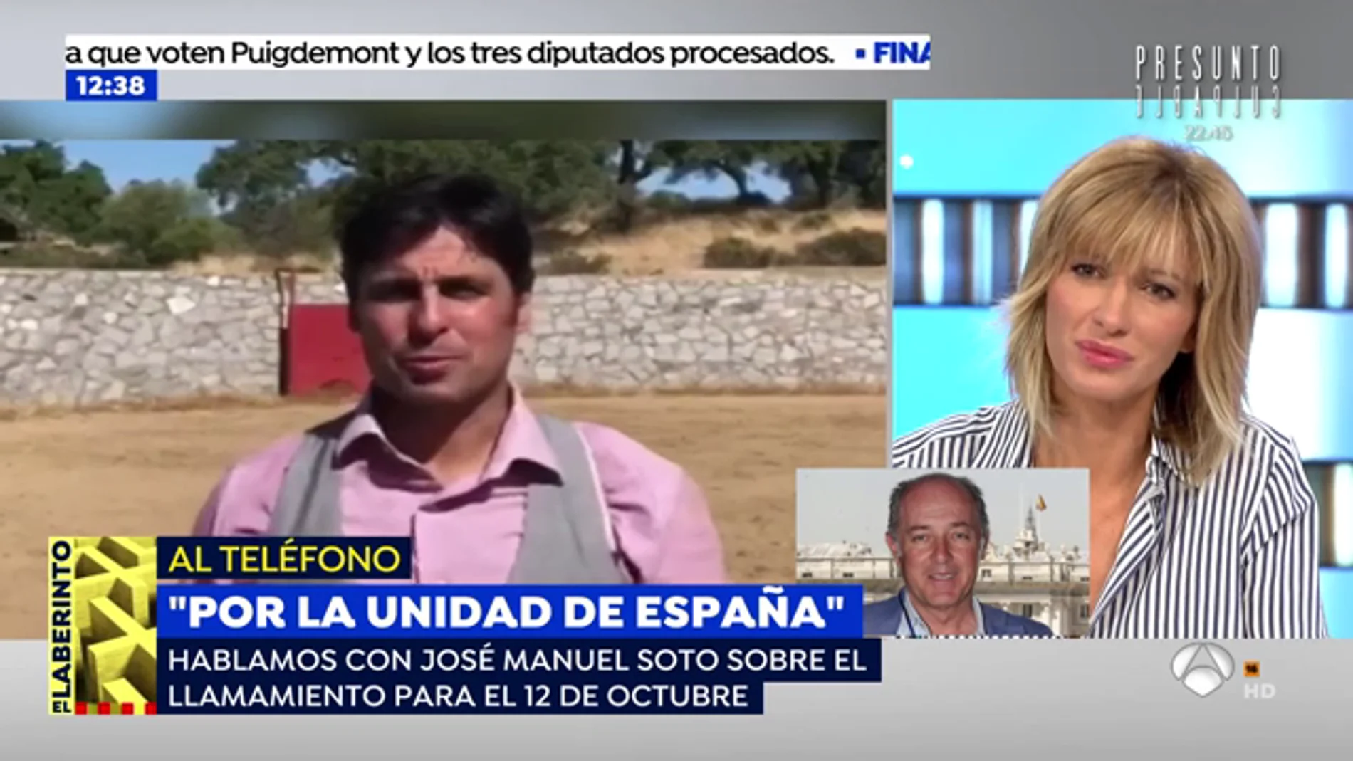 Fran Rivera y Manuel Soto hacen un llamamiento para la manifestación del 12 de octubre: "España te necesita, sal a defenderla"