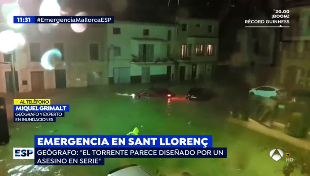 Un geógrafo experto en inundaciones: "El torrente de Sant Llorenç parece diseñado por un asesino en serie"