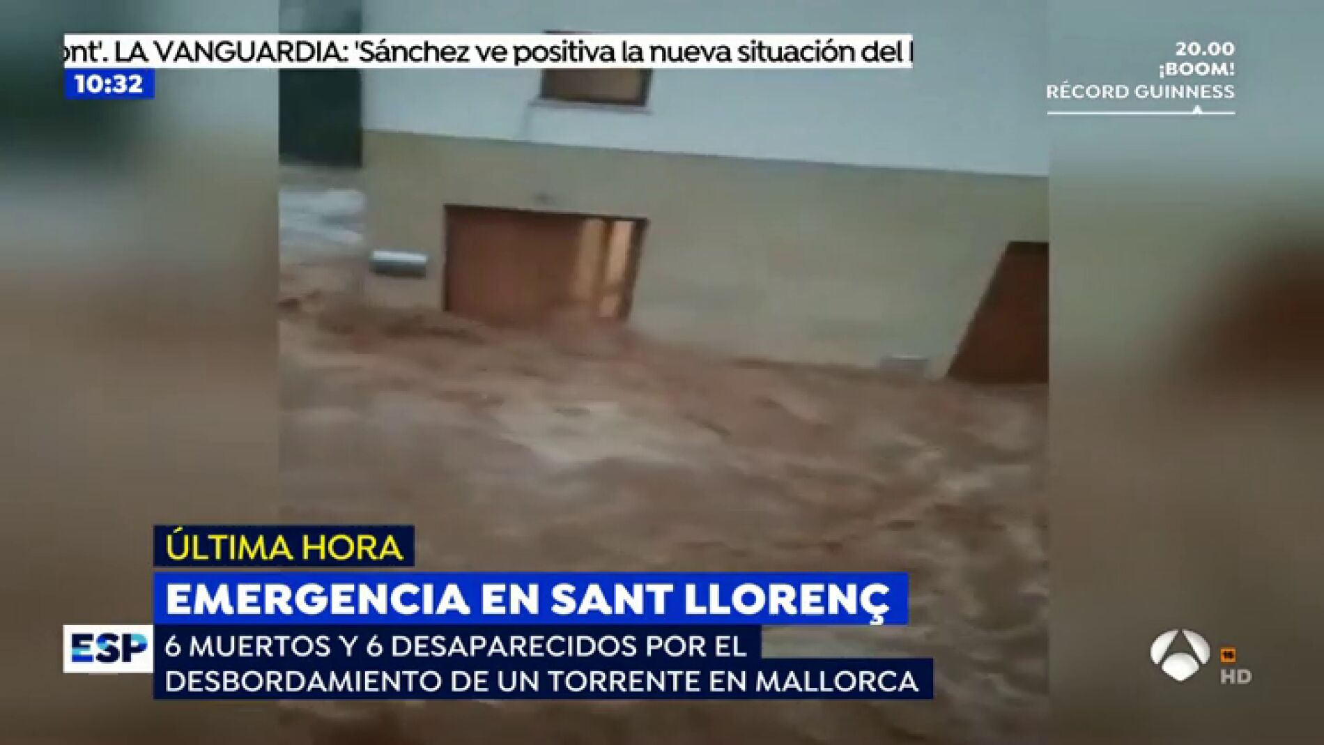 Las desoladoras im&aacute;genes del desbordamiento de Sant Lloren&ccedil;: "Nos han rescatado cuando el agua nos llegaba por la cintura"
