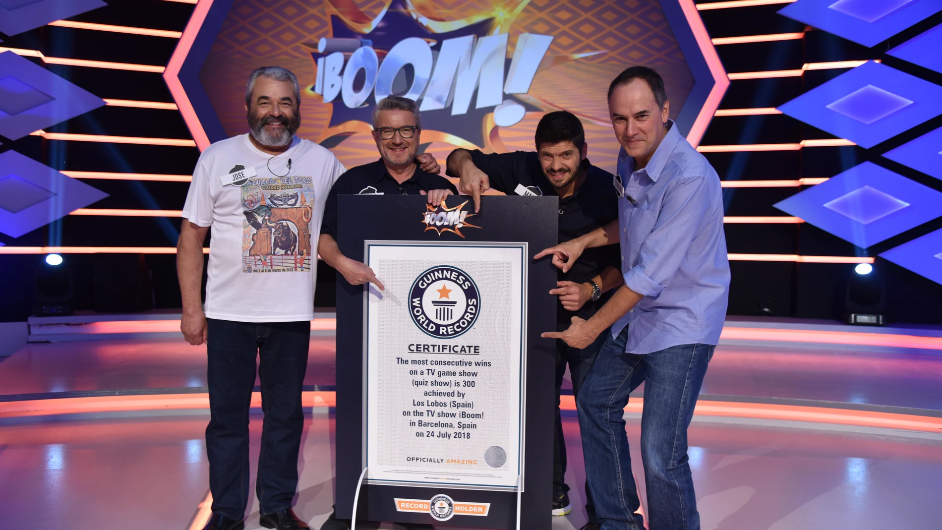 'Los Lobos' consiguen un Récord Guinness Mundial en '¡Boom!': "Me dan ganas de ponerme a aullar"