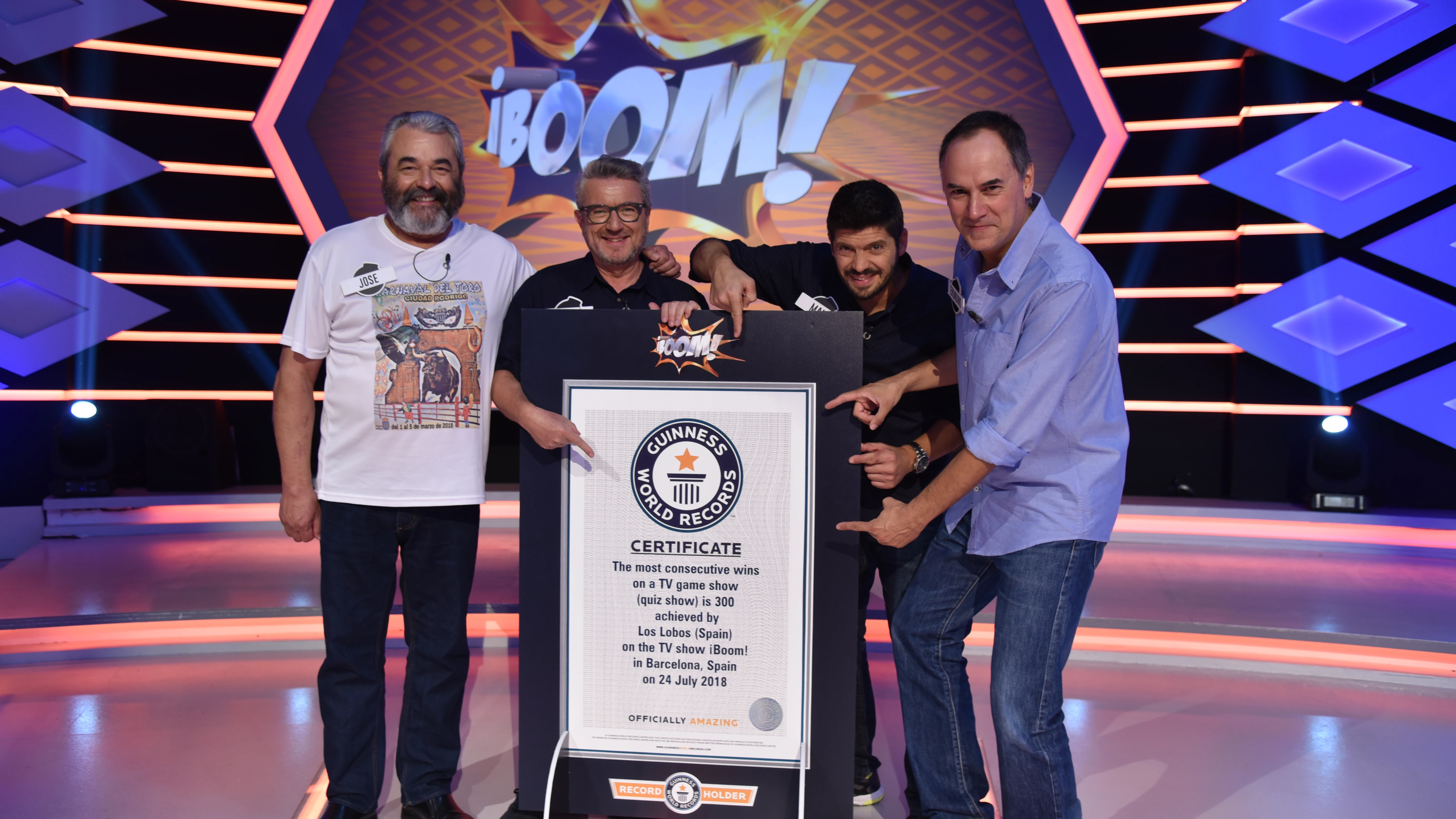 'Los Lobos' consiguen un Récord Guinness Mundial en '¡Boom!': "Me dan ganas de ponerme a aullar"