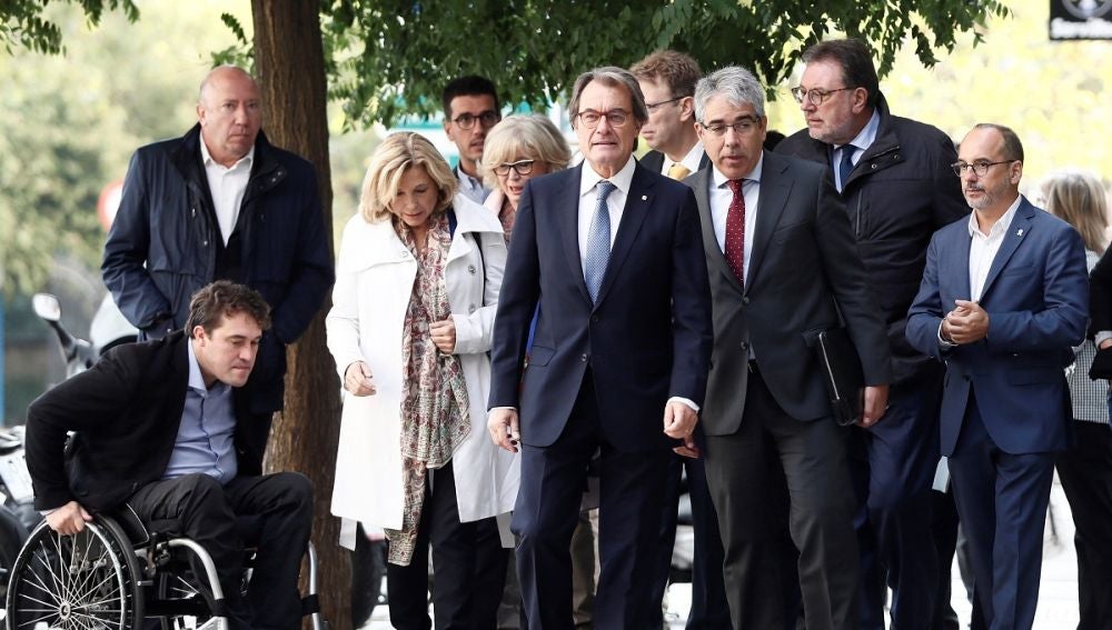 Artur Mas, a su llegada al Tribunal de Cuentas