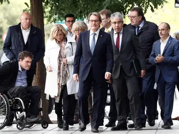 Artur Mas, a su llegada al Tribunal de Cuentas Artur Mas, a su llegada al Tribunal de Cuentas