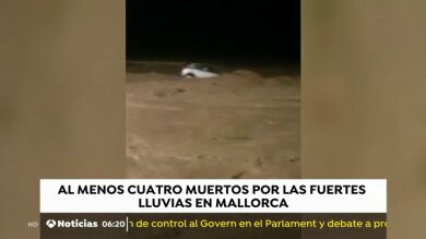  Las fuertes lluvias en Mallorca han anegado calles y carreteras
