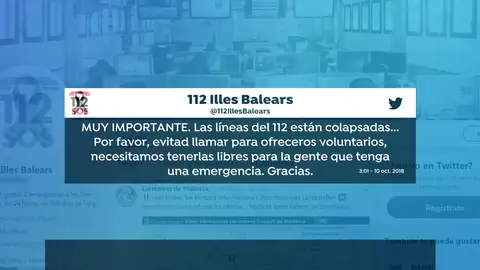 Las redes sociales muestran su solidaridad con los afectados por las inundaciones en Mallorca Las redes sociales muestran su solidaridad con los afectados por las inundaciones en Mallorca