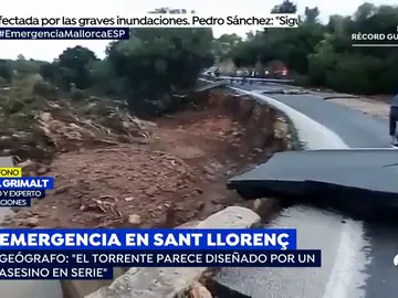 Experto en inundaciones: "El cauce que se formó en Mallorca equivale al del Ebro a 5 metros por segundo" Experto en inundaciones: "El cauce que se formó en Mallorca equivale al del Ebro a 5 metros por segundo"